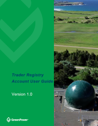 User guide for the registry platform - Traders