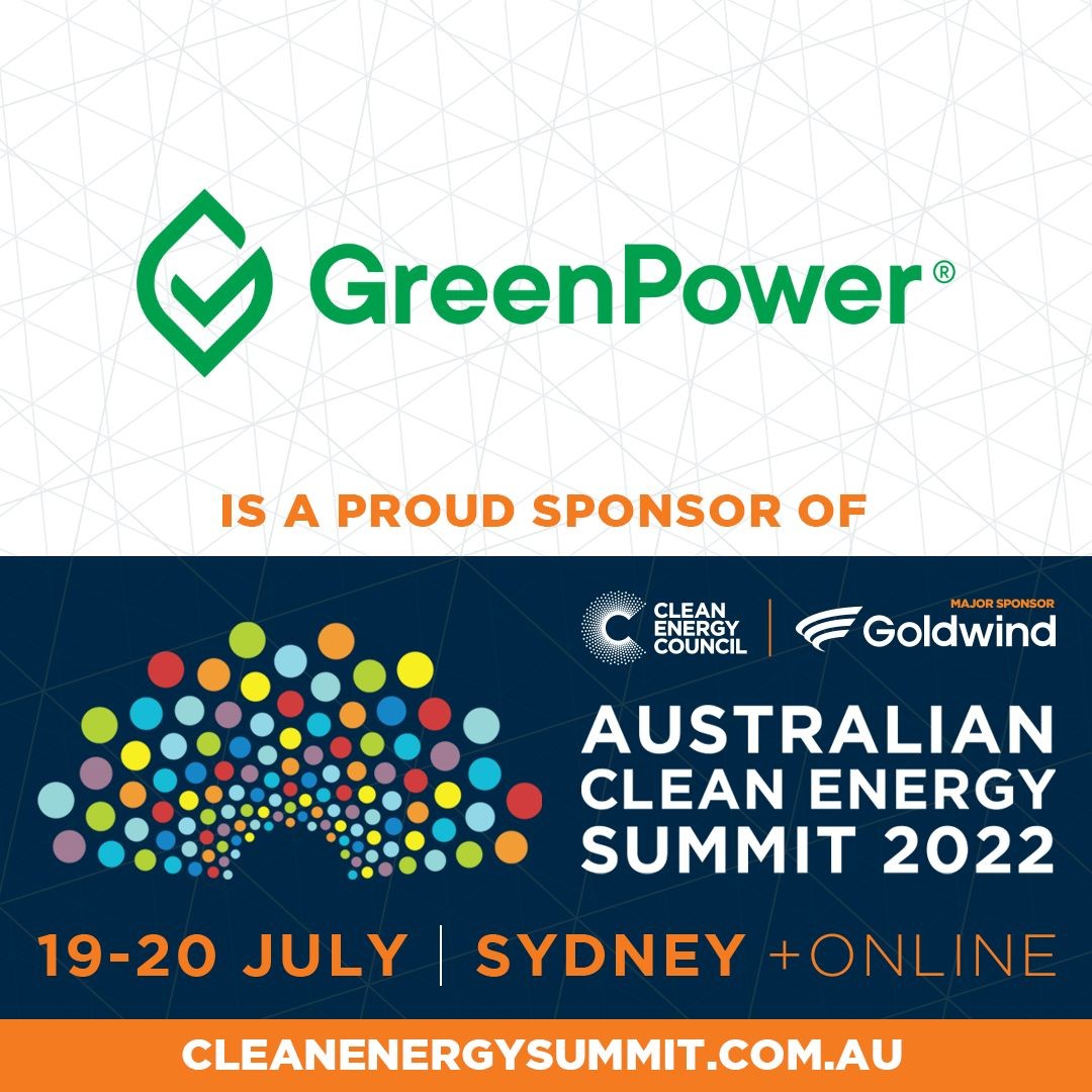 GreenPower is sponsoring the Australian Clean Energy Summit 2022