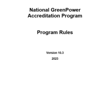 National GreenPower Accreditation Program: Program Rules Version 10.3 2023, GreenPower logo