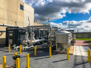 Birds eye view of the Malabar Waste Water Treatment Plant