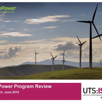 2015 GreenPower Program Review title page