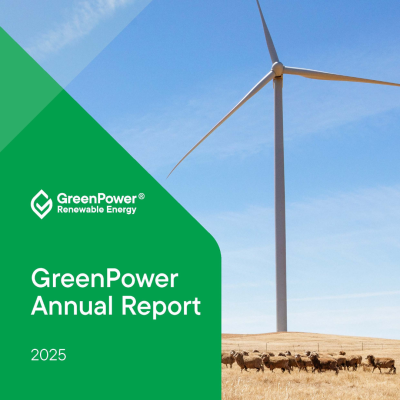 GreenPower Annual Report 2025 cover.